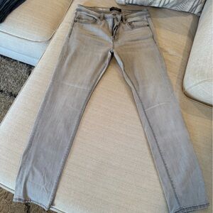 Liverpool Men's Straight Jeans in Light Gray